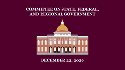 Navigate to Committee on State, Federal and Regional Government - December 22, 2020