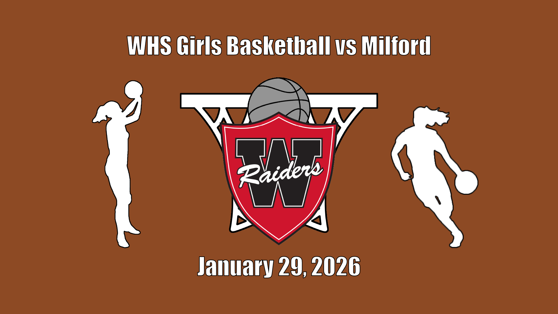 Thumbnail image for WHS Girls Basketball vs Milford - January 29, 2026