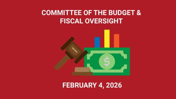 Thumbnail image for Committee on Budget and Fiscal Oversight - February 4, 2026