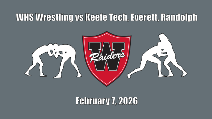 Thumbnail image for WHS Wrestling vs Keefe Tech, Everett, Randolph - February 7, 2026