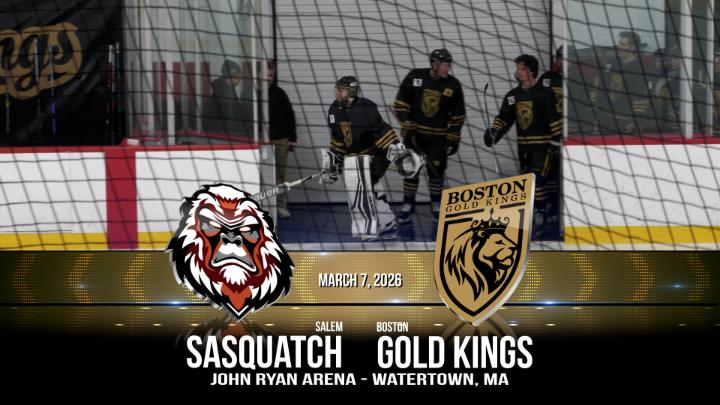 Thumbnail image for Boston Gold Kings vs Salem Sasquatch - March 7, 2026