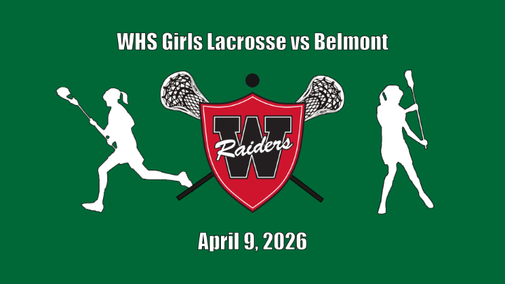 Thumbnail image for WHS Girls Lacrosse vs Belmont - April 9, 2026