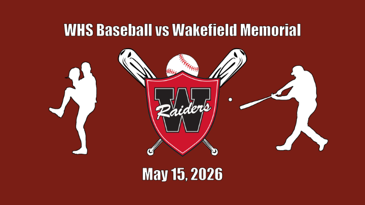 Thumbnail image for WHS Baseball vs Wakefield Memorial - May 15, 2026