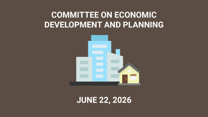 Thumbnail image for Committee on Economic Development and Planning - June 22, 2026