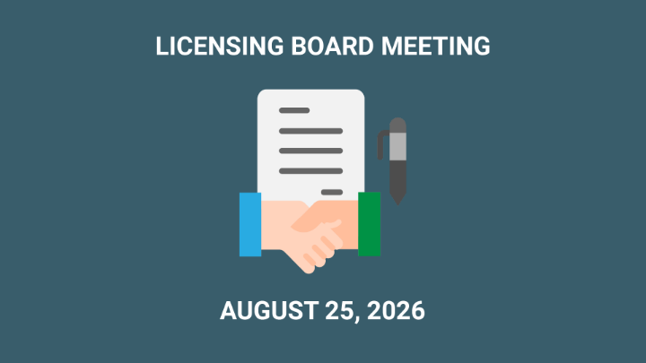 Thumbnail image for Licensing Board - August 25, 2026