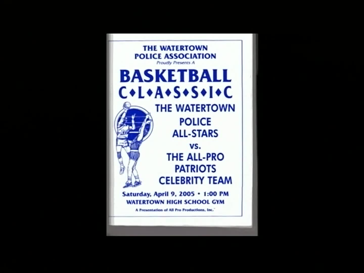 Watertown Police Association vs NE Patriots	- April 4, 2005