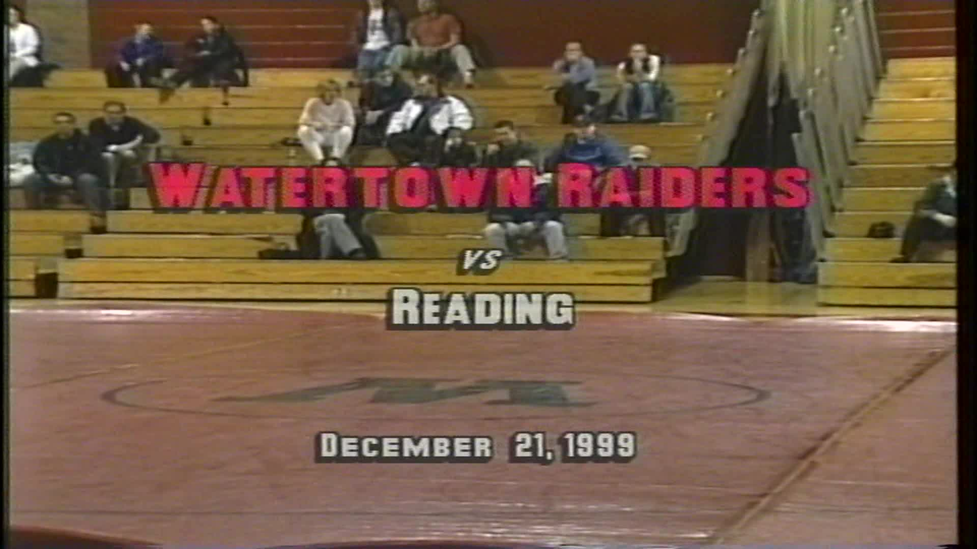WHS Wrestling vs Reading - December 21, 1999